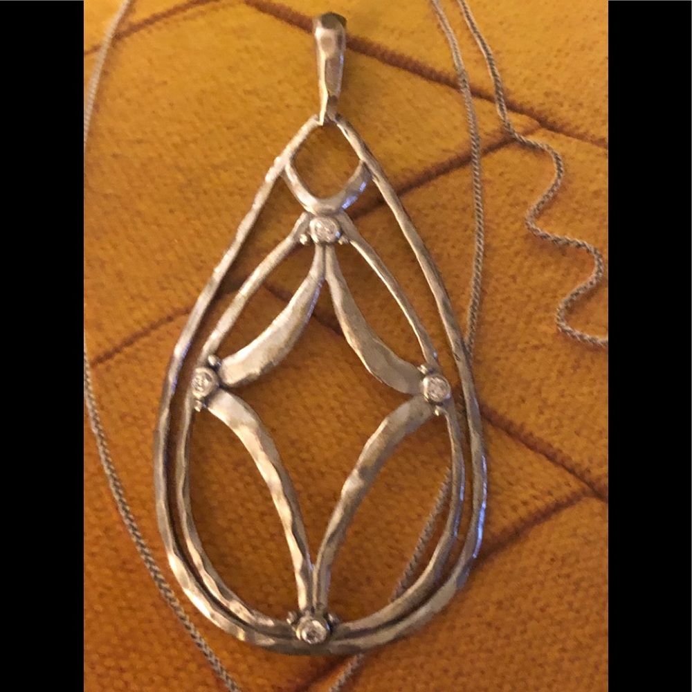 Silpada Starbright Pendant with Silpada Omega Necklace.